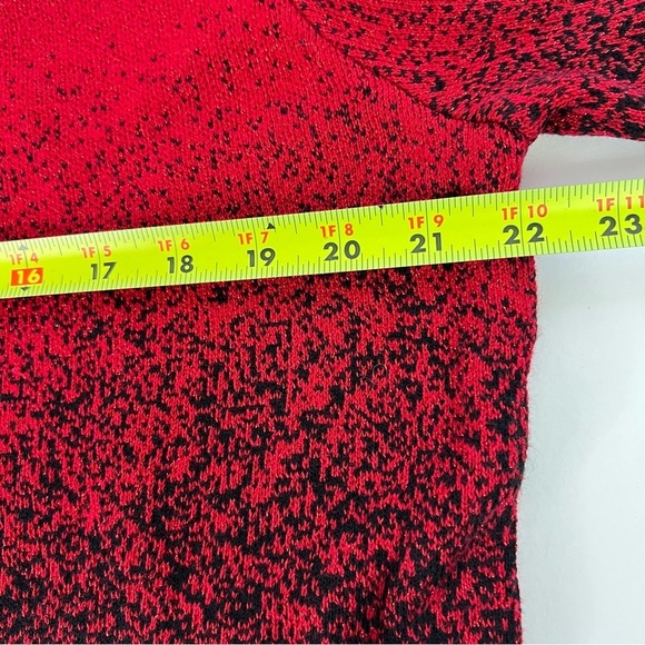 ALFRED DUNNER Women’s Cardigan Sweater Sz Small Red & Black 3/4 Sleeves - Picture 9 of 11